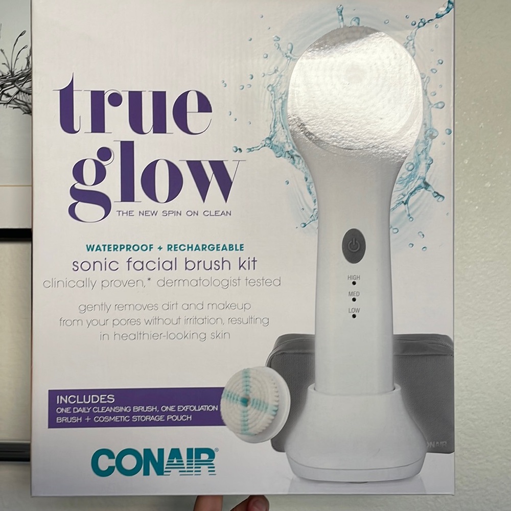 True Glow Sonic Facial Brush Kit - New